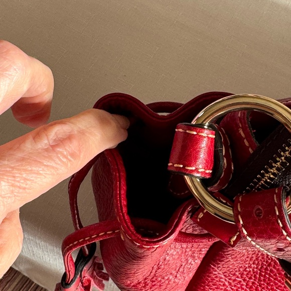 Dooney & Bourke vintage red leather bag - Picture 5 of 13